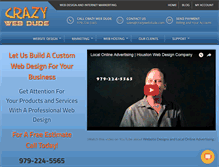 Tablet Screenshot of crazywebdude.com
